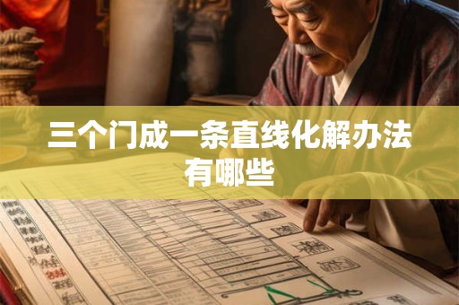 三个门成一条直线化解办法有哪些
