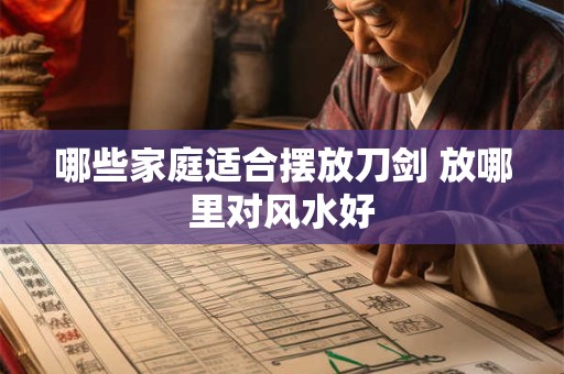 哪些家庭适合摆放刀剑 放哪里对风水好