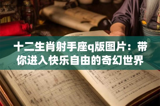 十二生肖射手座q版图片：带你进入快乐自由的奇幻世界