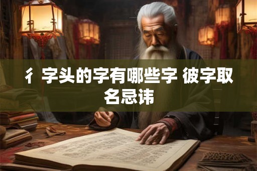 彳字头的字有哪些字 彼字取名忌讳