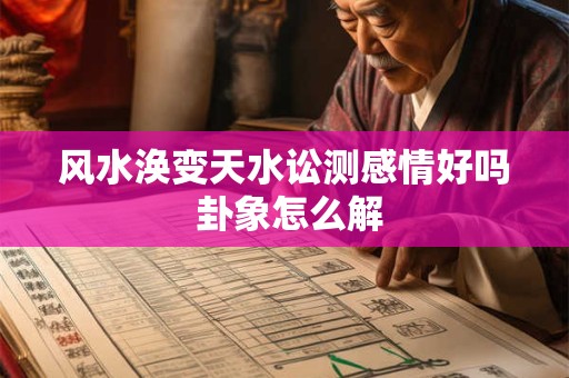 风水涣变天水讼测感情好吗 卦象怎么解