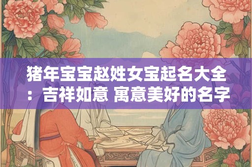 猪年宝宝赵姓女宝起名大全：吉祥如意 寓意美好的名字！