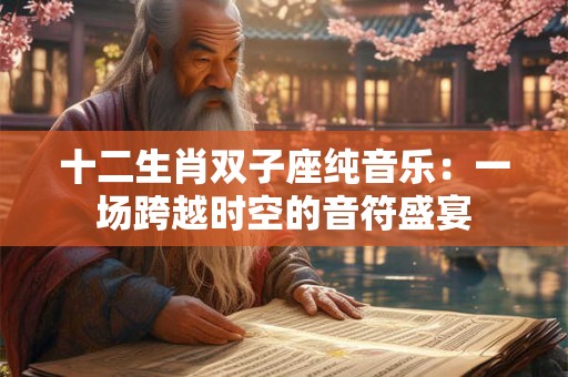详细阅读:十二生肖双子座纯音乐:一场跨越时空的音符盛宴 十二生肖双子座纯音乐:一场跨越时空的音符盛宴