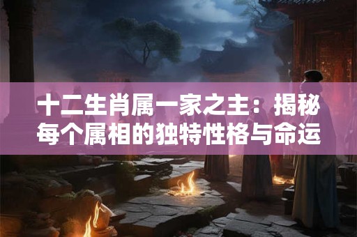 十二生肖属一家之主：揭秘每个属相的独特性格与命运！