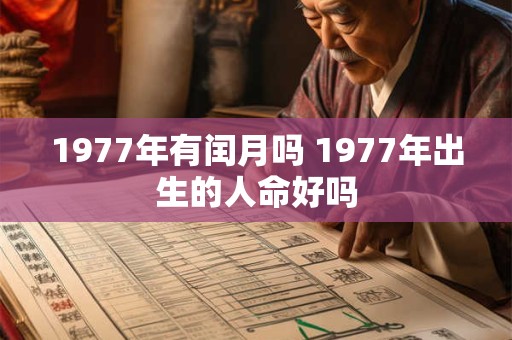 1977年有闰月吗 1977年出生的人命好吗