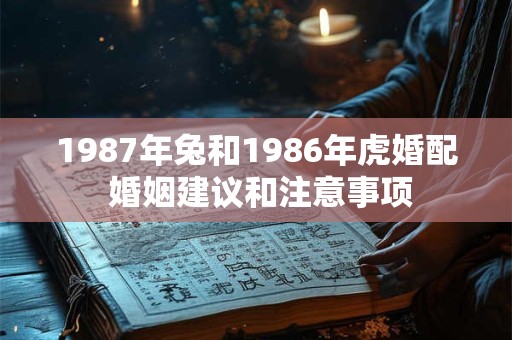 1987年兔和1986年虎婚配 婚姻建议和注意事项