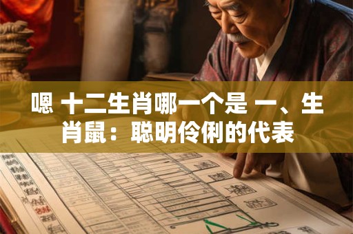 详细阅读:嗯 十二生肖哪一个是 一、生肖鼠:聪明伶俐的代表 嗯 十二生肖哪一个是 一、生肖鼠:聪明伶俐的代表
