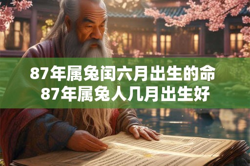 87年属兔闰六月出生的命 87年属兔人几月出生好