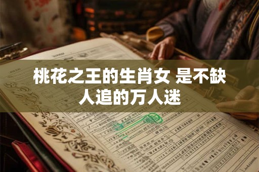 桃花之王的生肖女 是不缺人追的万人迷