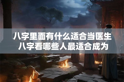 八字里面有什么适合当医生 八字看哪些人最适合成为医生
