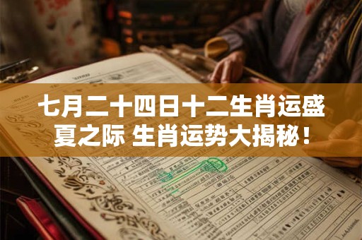 七月二十四日十二生肖运盛夏之际 生肖运势大揭秘！