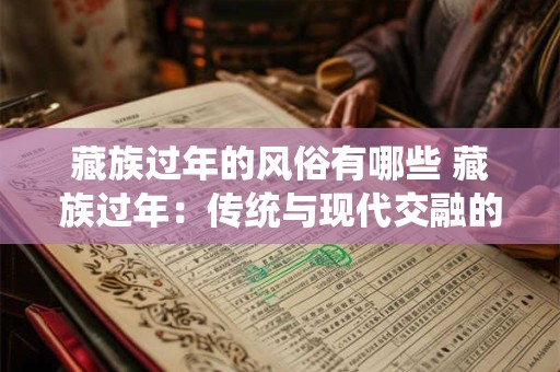 藏族过年的风俗有哪些 藏族过年：传统与现代交融的节日盛宴