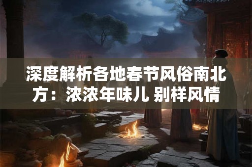深度解析各地春节风俗南北方：浓浓年味儿 别样风情！