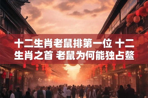 十二生肖老鼠排第一位 十二生肖之首 老鼠为何能独占鳌头