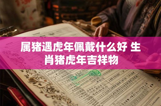 属猪遇虎年佩戴什么好 生肖猪虎年吉祥物