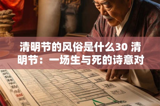 清明节的风俗是什么30 清明节：一场生与死的诗意对话