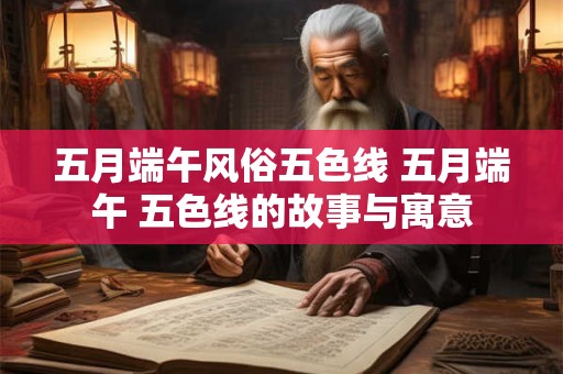 详细阅读:五月端午风俗五色线 五月端午 五色线的故事与寓意 五月端午风俗五色线 五月端午 五色线的故事与寓意