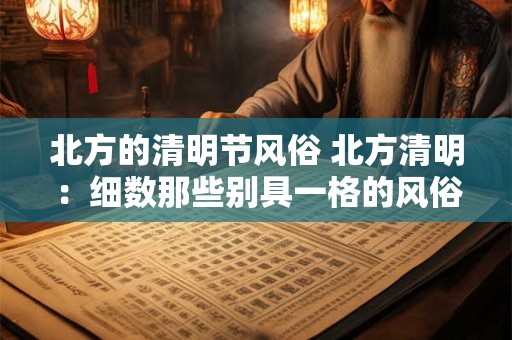 北方的清明节风俗 北方清明：细数那些别具一格的风俗习惯