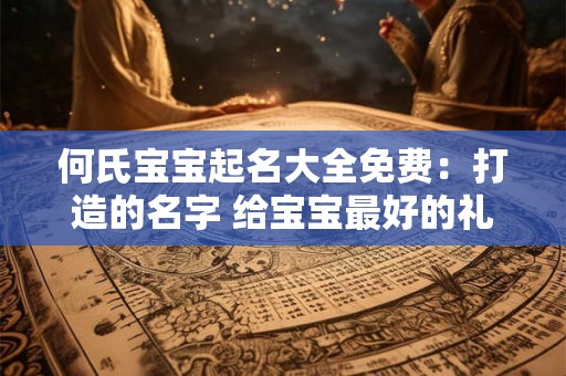 何氏宝宝起名大全免费：打造的名字 给宝宝最好的礼物