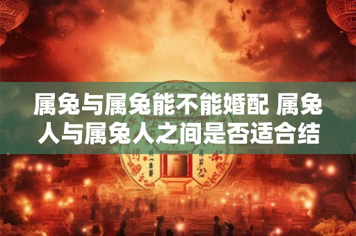 属兔与属兔能不能婚配 属兔人与属兔人之间是否适合结婚