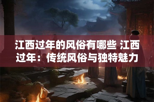 江西过年的风俗有哪些 江西过年：传统风俗与独特魅力的融合
