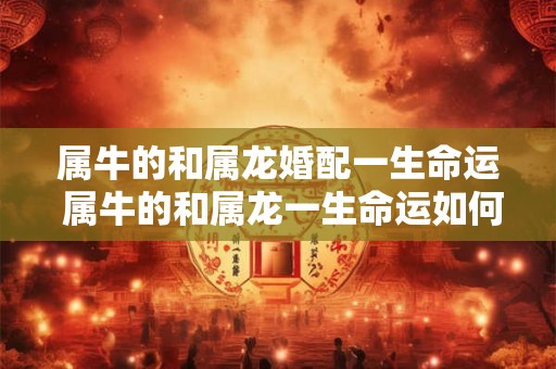 属牛的和属龙婚配一生命运 属牛的和属龙一生命运如何