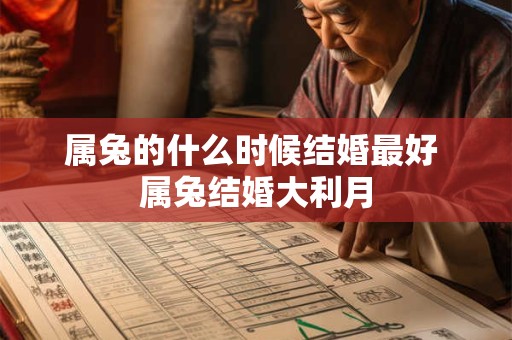 属兔的什么时候结婚最好 属兔结婚大利月