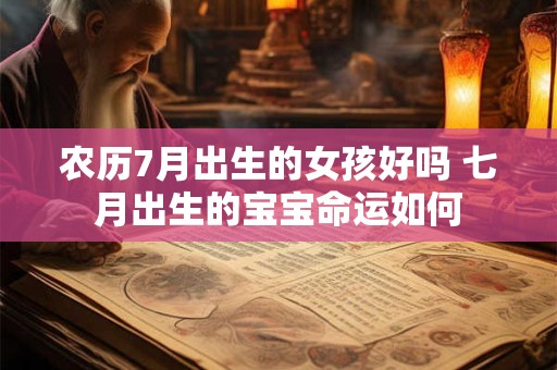 农历7月出生的女孩好吗 七月出生的宝宝命运如何