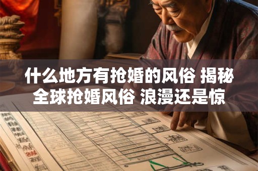 什么地方有抢婚的风俗 揭秘全球抢婚风俗 浪漫还是惊险