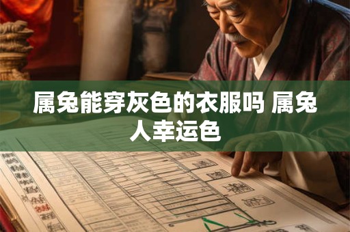 属兔能穿灰色的衣服吗 属兔人幸运色