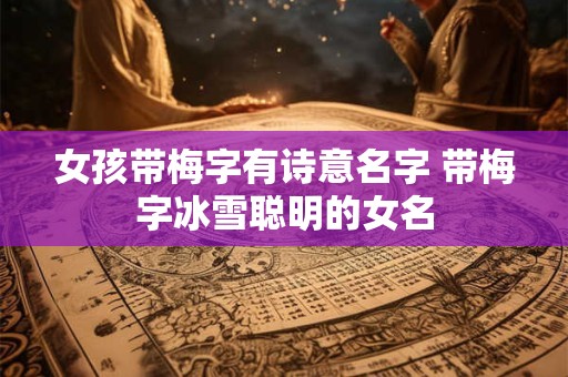 女孩带梅字有诗意名字 带梅字冰雪聪明的女名