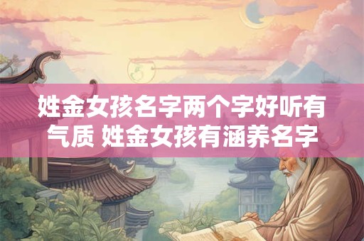 姓金女孩名字两个字好听有气质 姓金女孩有涵养名字