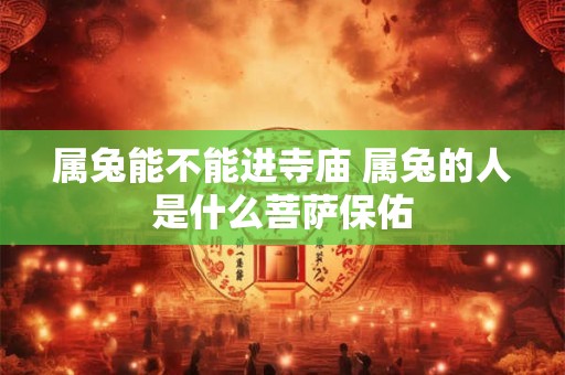 属兔能不能进寺庙 属兔的人是什么菩萨保佑