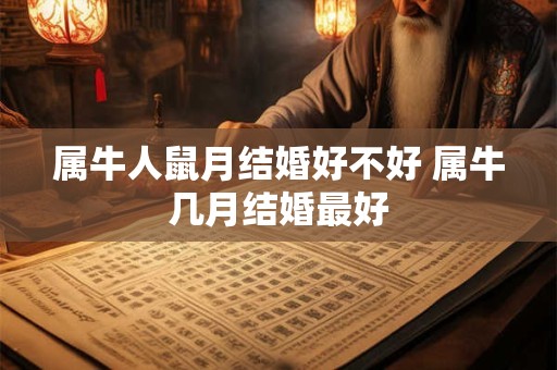 属牛人鼠月结婚好不好 属牛几月结婚最好