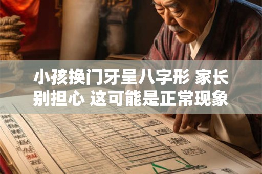 小孩换门牙呈八字形 家长别担心 这可能是正常现象