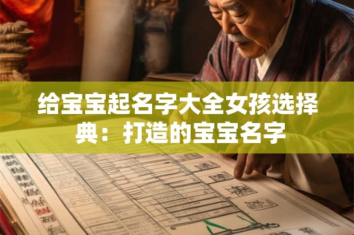 给宝宝起名字大全女孩选择 典：打造的宝宝名字