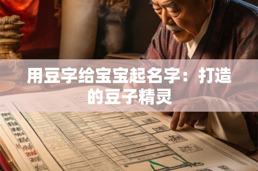 用豆字给宝宝起名字：打造的豆子精灵