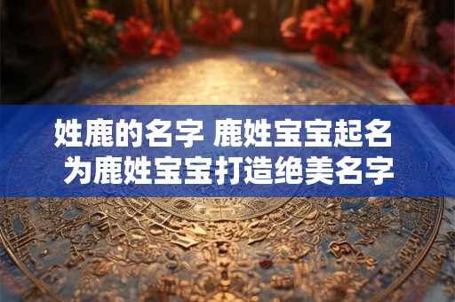 姓鹿的名字 鹿姓宝宝起名 为鹿姓宝宝打造绝美名字