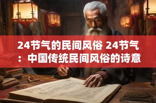 24节气的民间风俗 24节气：中国传统民间风俗的诗意生活