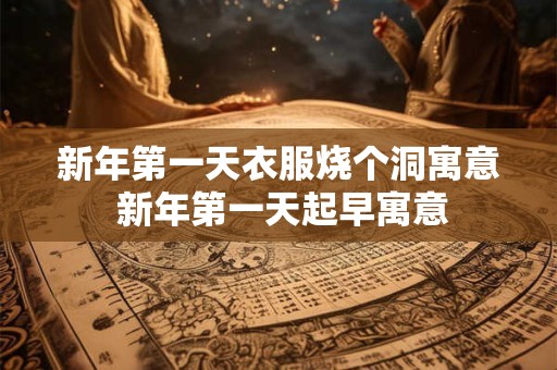 详细阅读:新年第一天衣服烧个洞寓意 新年第一天起早寓意 新年第一天衣服烧个洞寓意 新年第一天起早寓意