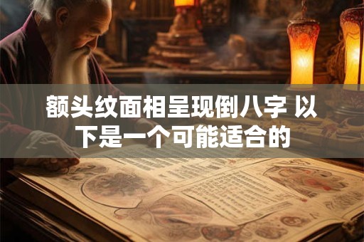 额头纹面相呈现倒八字 以下是一个可能适合的
