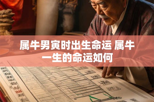 属牛男寅时出生命运 属牛一生的命运如何