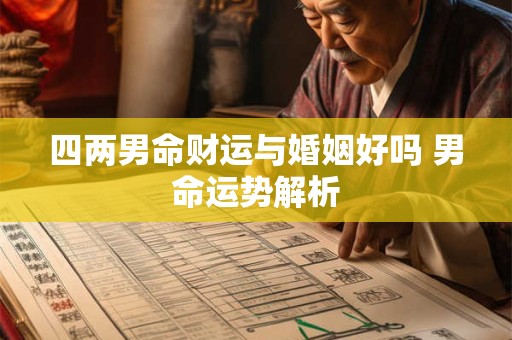四两男命财运与婚姻好吗 男命运势解析