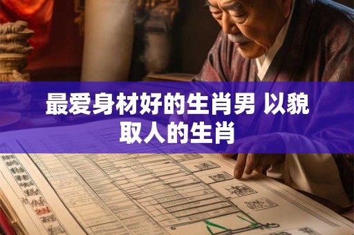 最爱身材好的生肖男 以貌取人的生肖