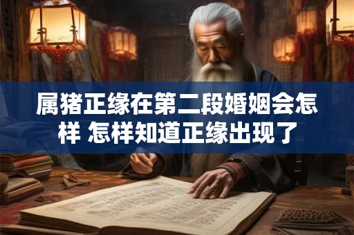 属猪正缘在第二段婚姻会怎样 怎样知道正缘出现了