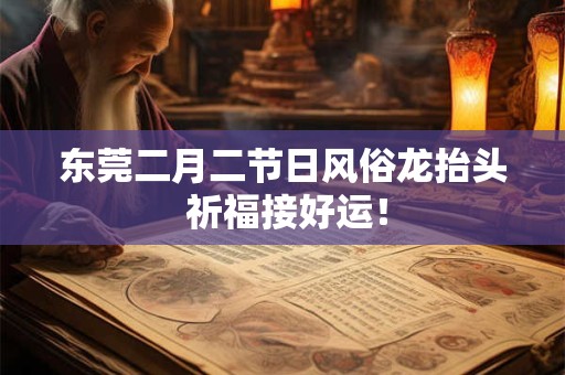东莞二月二节日风俗龙抬头 祈福接好运！