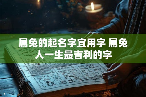 属兔的起名字宜用字 属兔人一生最吉利的字