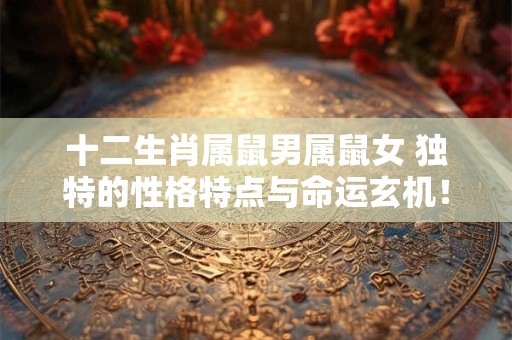 十二生肖属鼠男属鼠女 独特的性格特点与命运玄机！