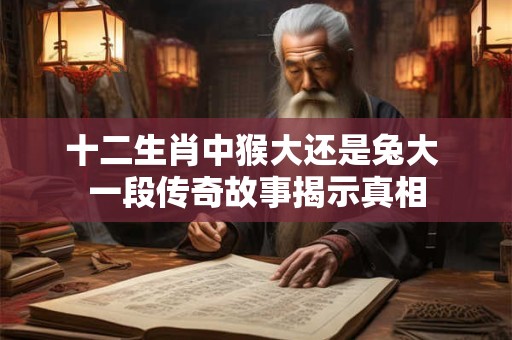 十二生肖中猴大还是兔大 一段传奇故事揭示真相