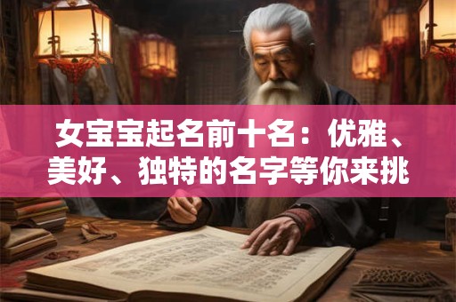 女宝宝起名前十名：优雅、美好、独特的名字等你来挑选